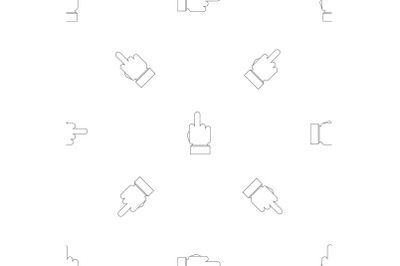 Fuck gesture pattern seamless vector