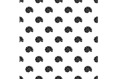 Round shell pattern seamless vector