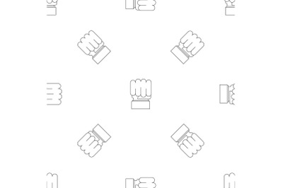 Big fist pattern seamless vector