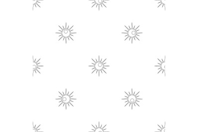 Sun pattern seamless vector