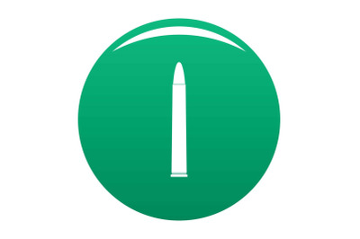 Small cartridge icon vector green