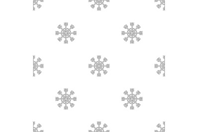 Snowflake pattern seamless vector