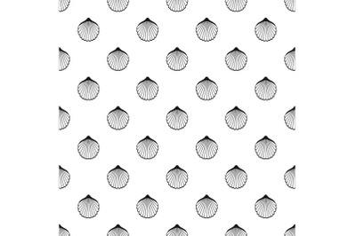 Beautiful shell pattern seamless vector