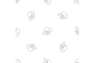 Thunderstorm pattern seamless vector