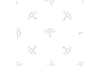 Umbrella pattern seamless vector