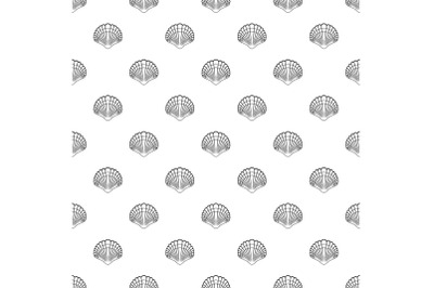 Big shell pattern seamless vector