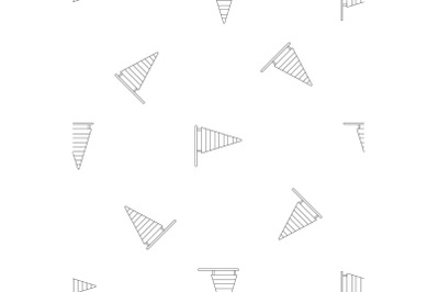 Wind pointing pattern seamless vector