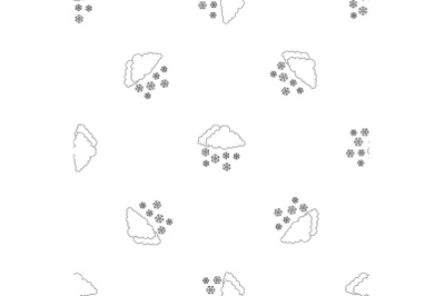 Snow pattern seamless vector