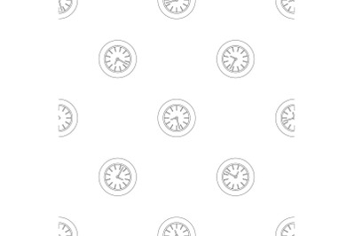 Round clock pattern seamless vector