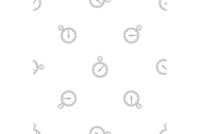 Stopwatch pattern seamless vector