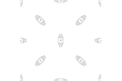 Woman watch pattern seamless vector