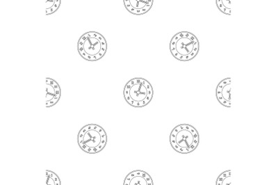 Office clock pattern seamless vector