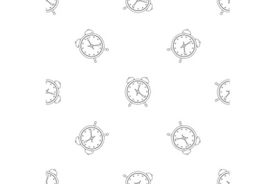 Alarm clock pattern seamless vector