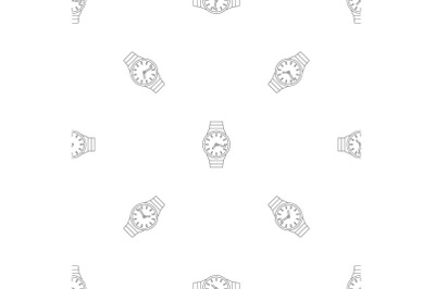 Wrist watch pattern seamless vector