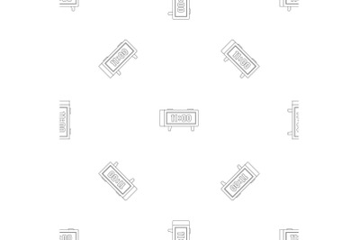 Digital clock pattern seamless vector