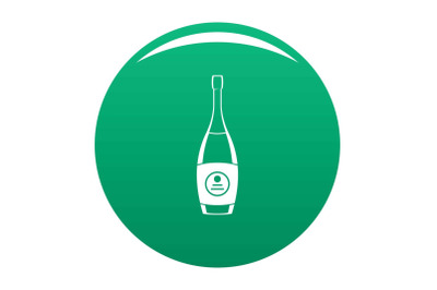 Party champagne icon vector green