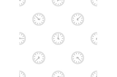 House clock pattern seamless vector