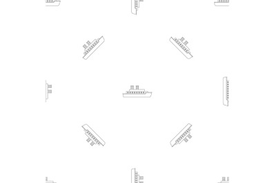 Boat pattern seamless vector