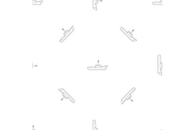 Small ship pattern seamless vector