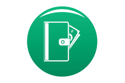 Credit card icon vector green