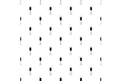 Glass of champagne pattern seamless vector