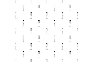 Champagne glass pattern seamless vector