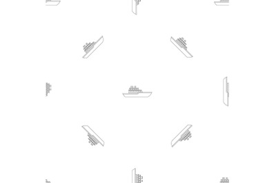 Military ship pattern seamless vector