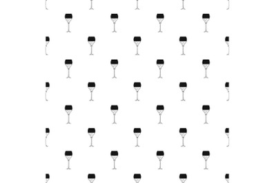 Wine glass pattern seamless vector
