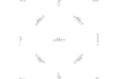 Boat in ocean pattern seamless vector