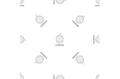 Passion fruit pattern seamless vector