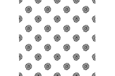 Summer sunflower pattern seamless vector
