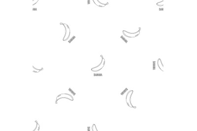 Banana pattern seamless vector