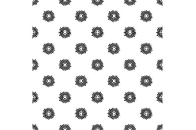 Sunny plant pattern seamless vector