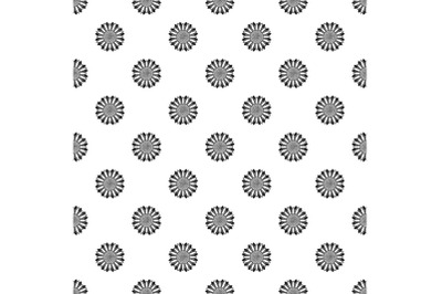 Circle of sunflower pattern seamless vector