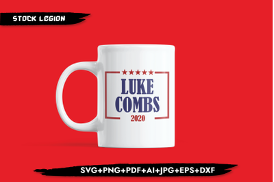 Luke Combs 2020 Stars SVG