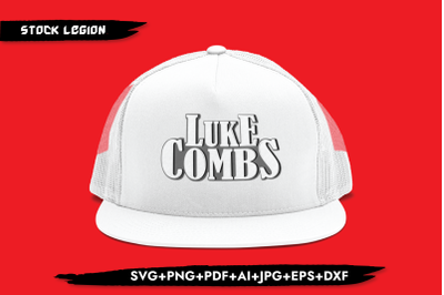 Luke Combs Grey SVG