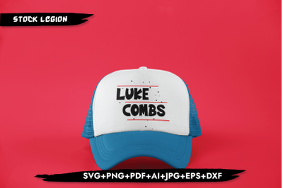 Luke Combs Red SVG