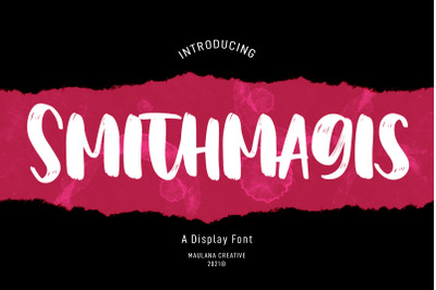 Smithmagis Handwritten Brush Font