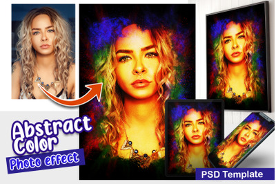 Abstract Color Photo Template