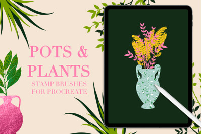 POTS AND PLANTS STAMP BRUSHES FOR PROCREATE