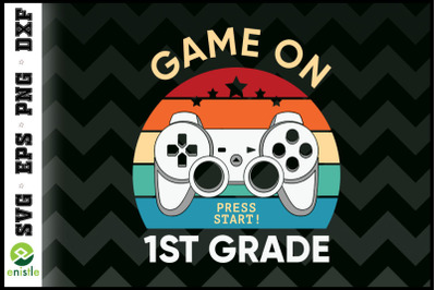 Game on 1st grade Back to school Vintage