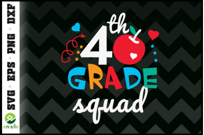 4th Fourth Grade Squad Back To School