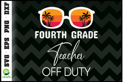4th Grade Teacher Off Duty Sunglasses