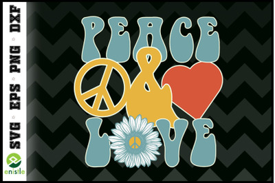 Hippie Peace Love Vintage Retro