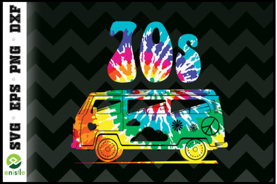 Kids COOL FUNKY 70s Hippie Bus Tie dye