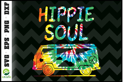 Hippie Tie Dye Van Hippie Soul