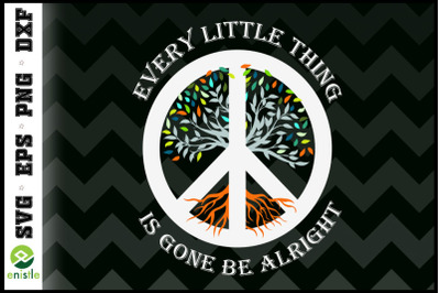 Hippie Girl Peace tree thing be alright