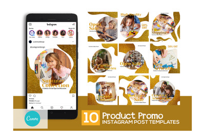 Product Promo Instagram Post Design Template For Canva