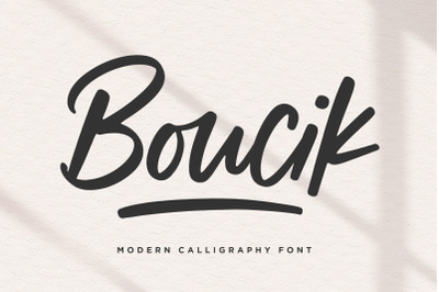 Boucik Modern Calligraphy Font