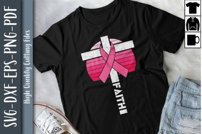 Faith Retro Breast Cancer Awareness